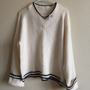abercrombie and fitch v neck sweater nwt